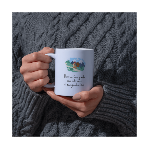 Mug personnalisé cadeau maitresse