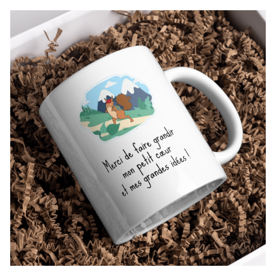 Mug personnalisé cadeau merci maitresse
