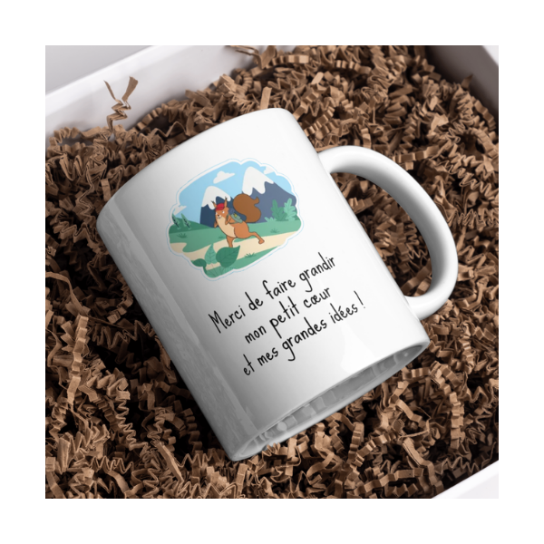 Mug personnalisé cadeau merci maitresse