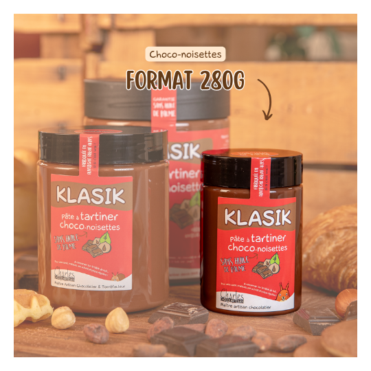 Coffret cadeau maîtresse premium - Mug personnalisé, tartineur & Klasik 280g