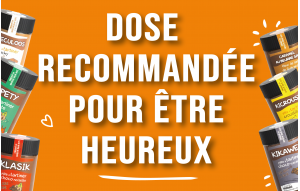 
			                        			Dose recommandée pour être heureux ! 